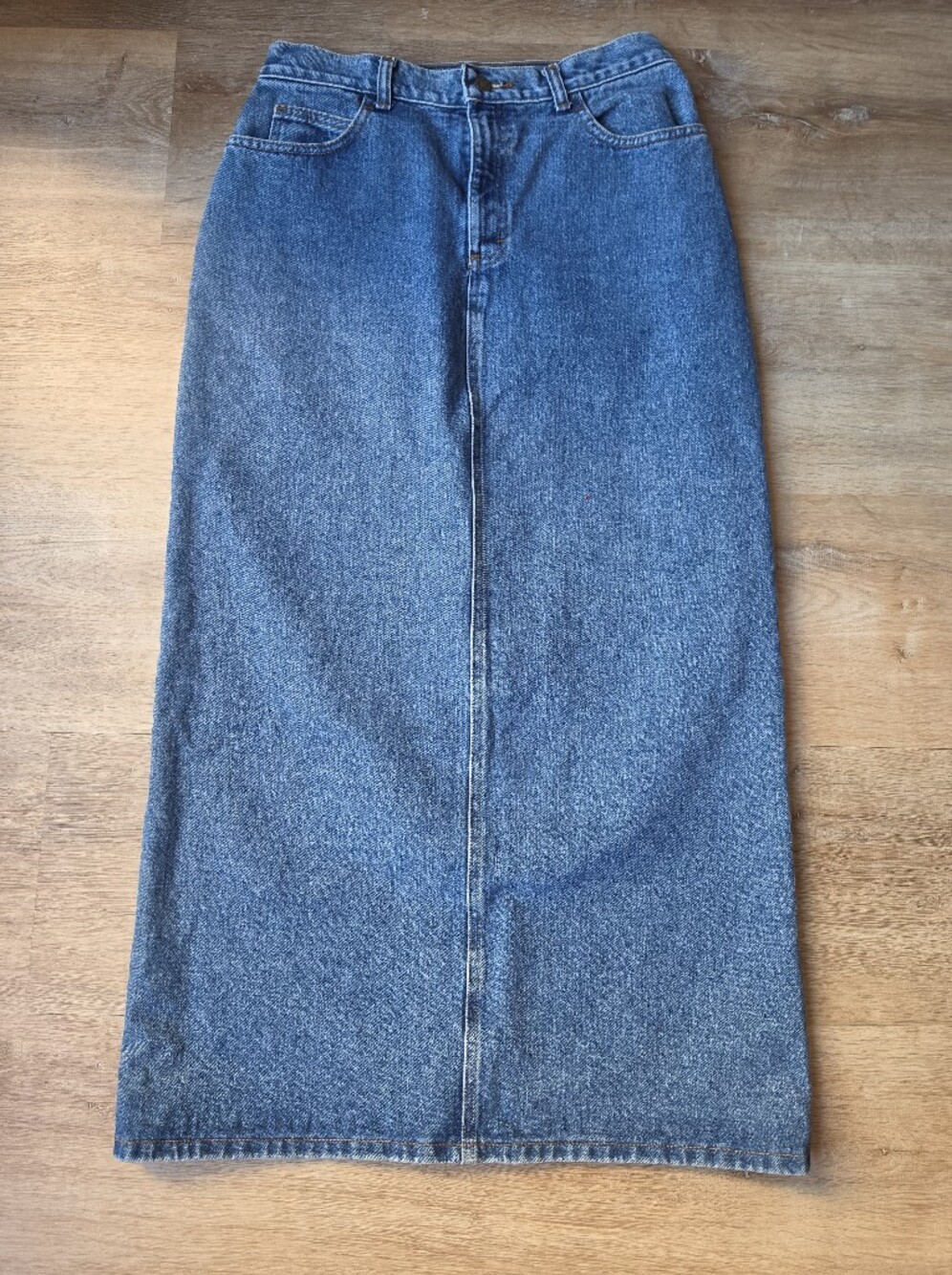 Vintage Jones New York Sport Denim Maxi Skirt Size L